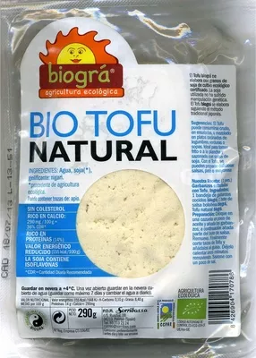 Tofu natural Biográ 290 g, code 8426904170786