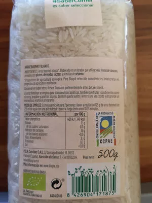 Arroz basmati blanco Biográ 500 g, code 8426904171875