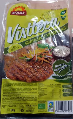 Vistecca quinoa y verduras Biográ, Vistteca 90 g, code 8426904173053