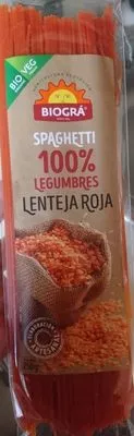 Spaghetti 100% legumbres lenteja roja Biográ , code 8426904173732