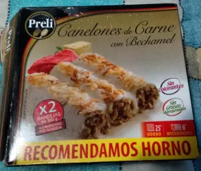 Canelones de Carne con Bechamel Preli 600 g, code 8427260061503