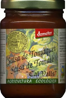 Salsa de tomate ecológica "Cal Valls" Cal Valls 270 g (neto), 275 ml, code 8427406045008