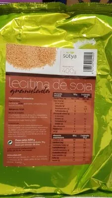 Lecitina de soja granulada Sotya 400 g, code 8427483904205