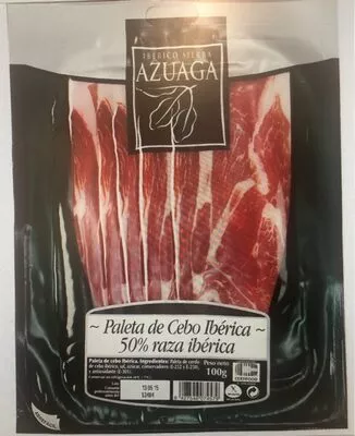 Paleta de cebo ibérica raza ibérica lonchas sin  100 g, code 8427546074579