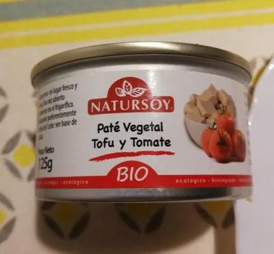 Paté Vegetal de tofu y tomate Natursoy , code 8428159003857