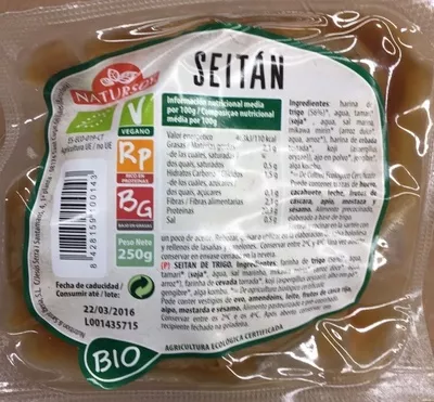 Seitan Natursoy, Nutrition & Santé Iberia S.L., Nutrition & Santé S.A.S., Otsuka Pharmaceutical Co. Ltd., Otsuka Holdings Co. Ltd. 250 g, code 8428159100143