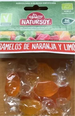 Caramelos de naranja y limon natursoy , code 8428159121483