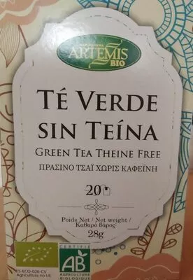 Té verde sin teína Artemis , code 8428201310674