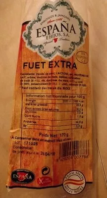 Fuet extra E Hijos,  Sa, E Hijos,  Sa , code 8428204007786