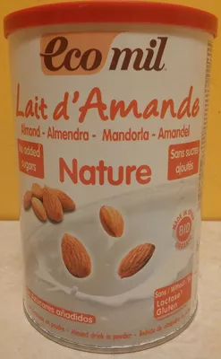 Lait d'amande nature en poudre Ecomil 400 g, code 8428532160627