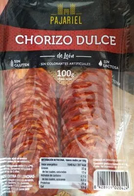 Chorizo dulce Pajariel 100 g, code 8428909020424