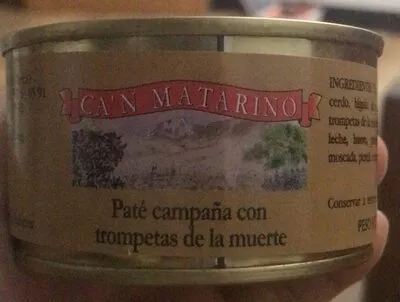 Paté campaña con trompetas de la muerte Ca'n Matarino , code 8429262015546