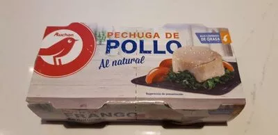 Pechuga de pollo al natural Auchan 2 x 80 g, code 8429583010312