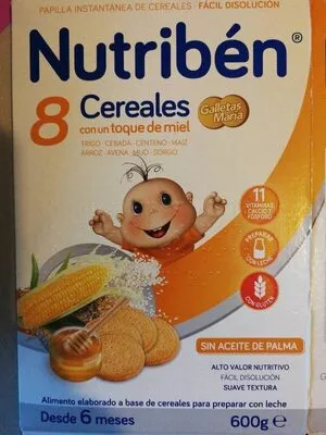 8 cereales con un toque de miel Nutriben 600 g, code 8430094056454