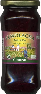 Remolacha encurtida rallada SuperSol 350 g (neto), 180 g (escurrido), 370 ml, code 8430803018162