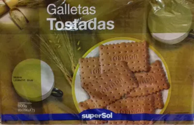 Galletas Tostadas SuperSol 800 g (4 x 200 g), code 8430803027171