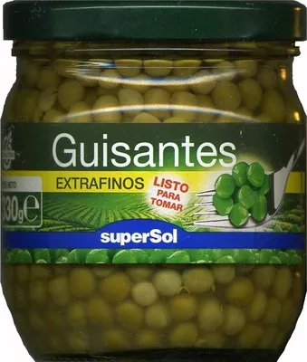 Guisantes extrafinos SuperSol 330 g, code 8430803034520