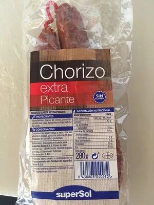 Chorizo extra picante superSol 280 g, code 8430803040972