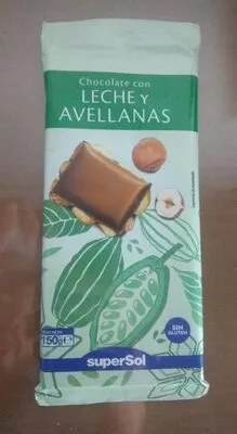 Chocolate com Leche y Avellanas superSol 150 g, code 8430803042099