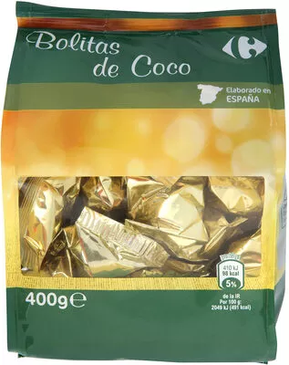 Bolitas coco Carrefour 400 g, code 8431876038705