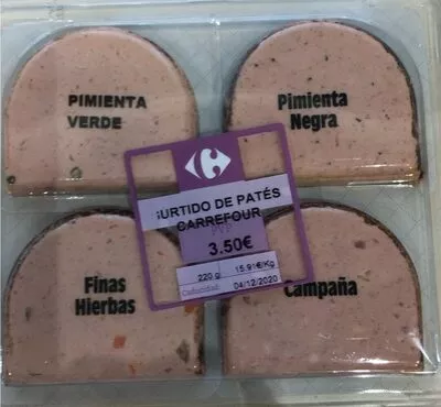 Surtido de Pates carrefour , code 8431876040555