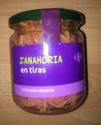 Zanahorias en tiras Carrefour 345g, code 8431876047547