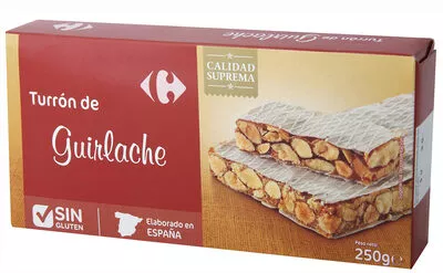 Turrón guirlache Carrefour 250 g, code 8431876062298