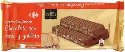 Turrón crujiente galleta Carrefour , code 8431876062779