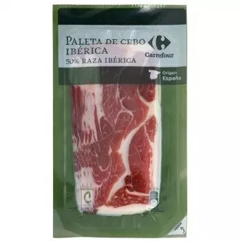 Paleta ibérica lonchas Carrefour 100 g, code 8431876096323