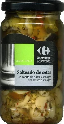 Mezcla de setas aliñadas en conserva "Carrefour Selección" Carrefour 290 g (neto), 190 (escurrido), code 8431876113662