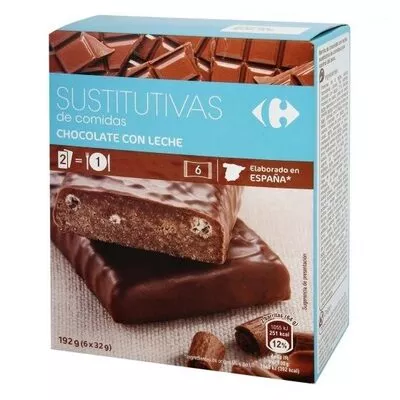 Barrita sust.chocolate Carrefour 6 x 32 g, code 8431876115246