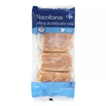 Napolitana Relanas de Crema Carrefour 320 g, code 8431876123500