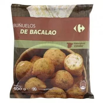 Buñuelos bacalao Carrefour 400 g, code 8431876126945