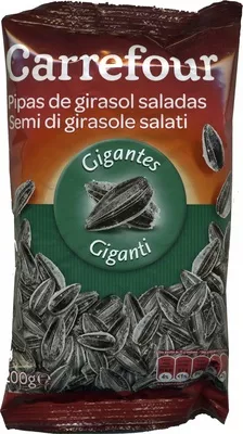 Semillas de girasol con cáscara tostadas con sal Carrefour 200 g, code 8431876128932