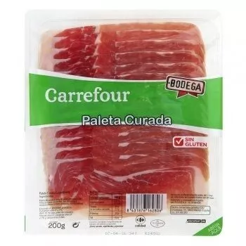 Paleta curada loncheada Carrefour 200 g, code 8431876162806