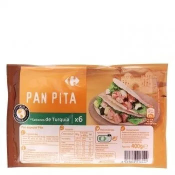 Pan Pita Carrefour 400 g, code 8431876218442