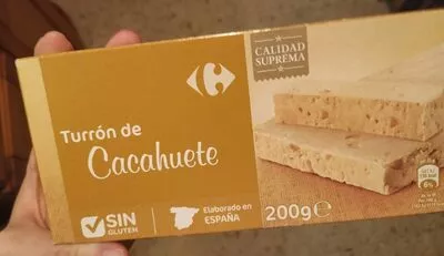 Turrón de cacahuete Carrefour 200 g, code 8431876220940