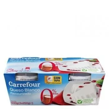 Queso burgos carrefour 0% Carrefour 500 g, code 8431876229387