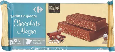 Turrón crujiente negro Carrefour , code 8431876229547