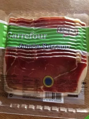 Jamón curado lonchas Carrefour , code 8431876230222