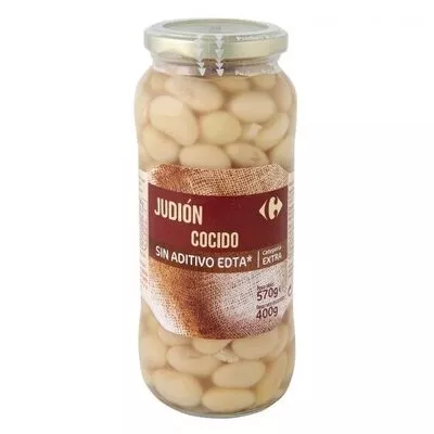 Judión cocido Carrefour 570 g neto, 400 g escurrido, 580 ml, code 8431876237344