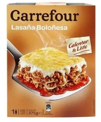 Lasaña boloñesa Carrefour , code 8431876237351