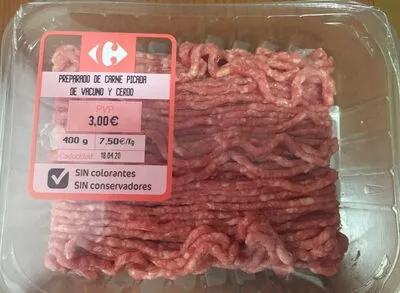 Preparado de carne picada de vacuno y cerdo Carrefour , code 8431876242393