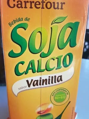 Bebida de soja calcio vainilla Carrefour 1 l, code 8431876245530