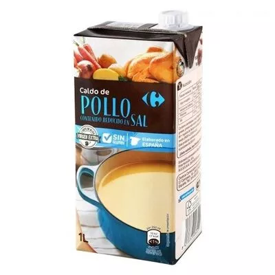 Caldo de pollo bajo en sal Carrefour , code 8431876248449