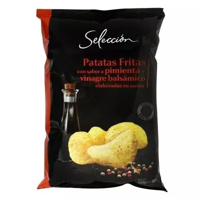 Patatas fritas pimienta y vinagre balsami Carrefour , code 8431876250275