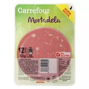 Mortadela siciliana lonchas Carrefour , code 8431876250602