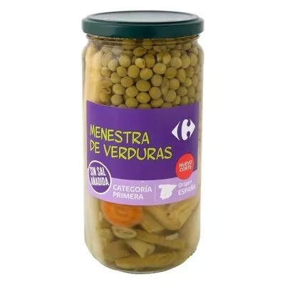 Menestra de verduras sin sal carrefour fco Carrefour 400 g, code 8431876251791