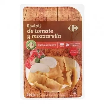 Ravioli de tomate y mozzarella Carrefour , code 8431876261578