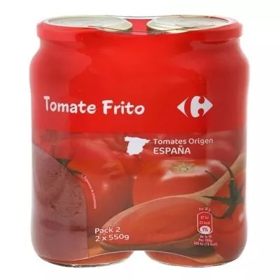 Tomate frito Carrefour 2 x 550 g, code 8431876264845